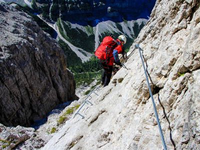 012-Unterwegs im Sosat-Klettersteig